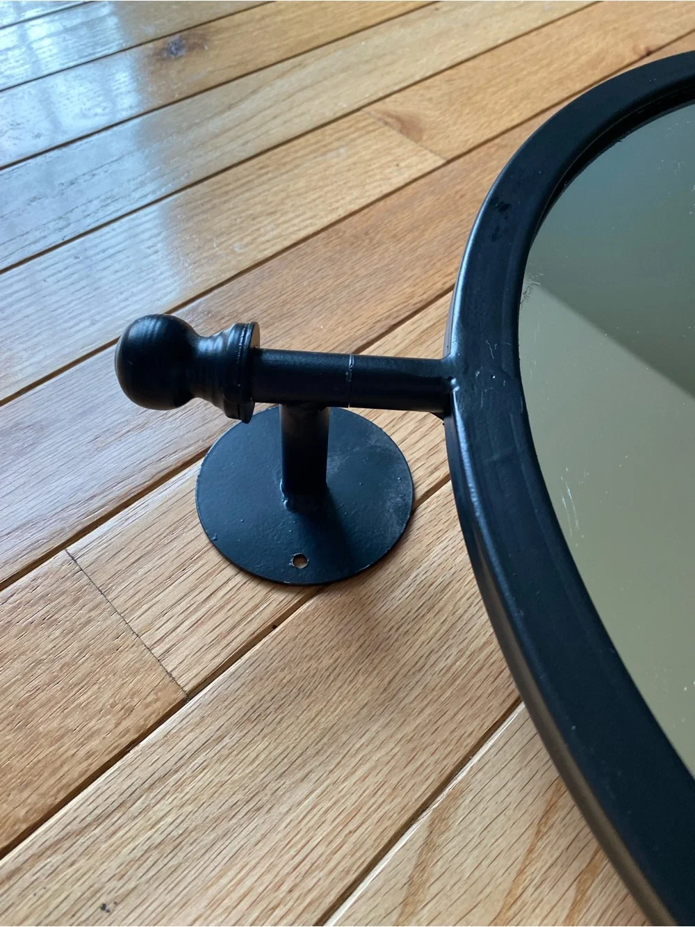 Hobby Lobby Round Black Metal Pivot Wall Mirror